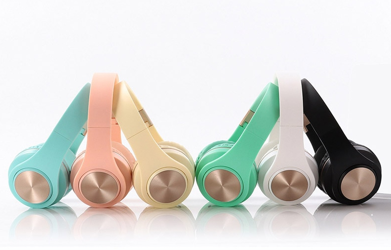 Bright Colored Folding Wireless Headphones